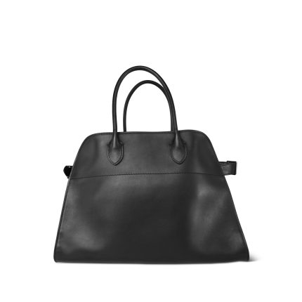 The Row Margaux 15 Black Calfskin Bag