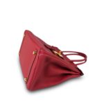 Birkin 30 Rouge Vif Veau Togo Gold Plated Y Stamp - Image 7