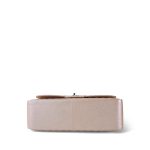 17B Rose Gold Iridescent Chevron Caviar Quilted Jumbo Classic Flap Silver Hardware - Image 9