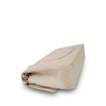 20C Light Beige Caviar Quilted Classic Flap Medium Light Gold Hardware - Image 12