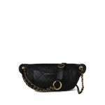 19A Black Lambskin Quilted All About Chains Waist Bag/Bumbag Aged Gold Hardware - Image 3