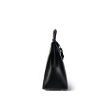 Kelly 32 Black Box Calfskin Gold Plated C Square Stamp - Image 15