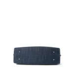 19S Blue Denim PVC Raffia Shopping Tote 31 Small SHW - Image 7