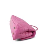 21P Pink Caviar Quilted Lizard Embossed Coco Handle Small Light Gold Hardware - Image 9
