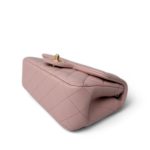 Light Pink Lambskin Quilted Sweet Camelia Single Flap Aged GHW - Image 8