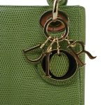 Mini Lady Dior Bag Willow Green Lizard - Image 14