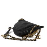 19A Black Lambskin Quilted All About Chains Waist Bag/Bumbag Aged Gold Hardware - Image 9