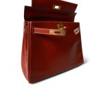 Kelly 28 Brique Box Calfskin Gold Plated (V) Stamp - Image 9