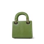 Mini Lady Dior Bag Willow Green Lizard - Image 7