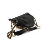 19A Black Lambskin Quilted All About Chains Waist Bag/Bumbag Aged Gold Hardware - Image 10