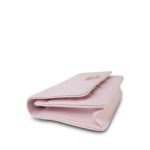 22S Light Pink Caviar Quilted Crystal CC Wallet on Chain WOC LGHW - Image 8
