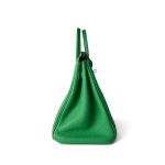 Birkin 25 Bambou Togo Palladium Plated [R] Stamp - Image 3