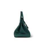 Birkin 30 Malachite Togo Palladium Plated D Stamp - Image 15
