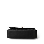21B Black Lambskin Quilted Classic Flap Medium Rose Gold Hardware - Image 8