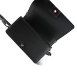 Black Caviar Quilted Old Medium Boy Bag Ruthenium Hardware - Image 14
