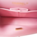 22C Sakura Pink Caviar Quilted Classic Flap Small LGHW - Image 14