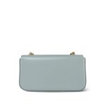 Celine Ice Blue Shiny Calfskin Claude Chain Shoulder Bag Light Gold Hardware - Image 15
