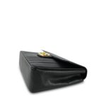Black Mademoiselle Caviar Vertical Flap Jumbo Gold Hardware - Image 8