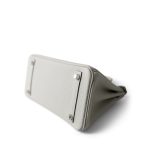Birkin 25 Mushroom Togo Palladium Plated B Stamp - Image 11