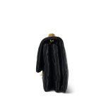 Black Lambskin Quilted Pillow Crush Single Flap Aged Gold Hardware - Image 9