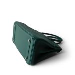 Birkin 30 Malachite Togo Palladium Plated C Stamp - Image 13