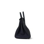 Birkin 25 Bleu Nuit Veau Togo Gold Plated A Stamp - Image 9