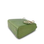 Mini Lady Dior Bag Willow Green Lizard - Image 10