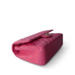 23S Pink Caviar Quilted Classic Flap Medium Light Gold Hardware - Image 11