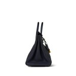 Birkin 25 Bleu Nuit Veau Togo Gold Plated A Stamp - Image 8