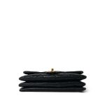 Black Lambskin Quilted Pillow Crush Single Flap Aged Gold Hardware - Image 3