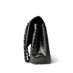 Medium Python Metallic Classic Double Flap - Image 4
