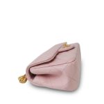 Light Pink Lambskin Quilted Sweet Camelia Single Flap Aged Gold Hardware - Image 9