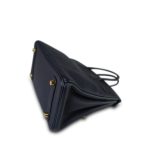 Birkin 25 Bleu Nuit Veau Togo Gold Plated A Stamp - Image 4