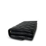 Black Lambskin Quilted Pillow Crush Single Flap Aged Gold Hardware - Image 8