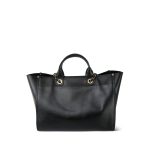 Black Caviar Quilted Deauville Shopping Tote Medium Studded Light Gold Hardware - Image 11