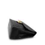 Black Lambskin Quilted Jumbo XL Single Flap GHW - Image 4