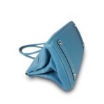 Shoulder Birkin 42 JPG Bleu Jean Clemence Palladium Plated [J] Stamp - Image 5