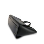 Black Caviar Quilted Deauville Shopping Tote Medium Studded Light Gold Hardware - Image 8