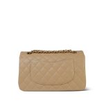Beige Clair Lambskin Quilted Classic Flap Medium GHW - Image 3