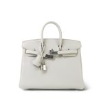 Birkin 25 Beton Togo Palladium Plated D Stamp - Image 2