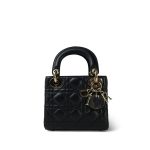 Mini Lady Dior Bag Black Lambskin Cannage