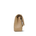 Beige Clair Lambskin Quilted Classic Flap Medium GHW - Image 4