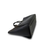 Black Caviar Quilted Deauville Shopping Tote Medium Studded Light Gold Hardware - Image 9