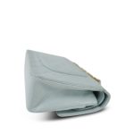 Light Blue Lambskin Quilted Classic Flap Medium Gold Hardware - Image 12