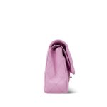 22S Pink Caviar Quilted Classic Flap Medium LGHW - Image 5