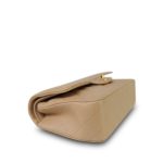 Beige Clair Lambskin Quilted Classic Flap Medium GHW - Image 7