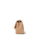 Beige Lambskin Quilted Mini Rectangular Single Flap - Image 3