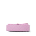 22S Pink Caviar Quilted Classic Flap Medium LGHW - Image 7