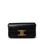 Celine Black Shiny Calfskin Claude Shoulder Bag - Image 5