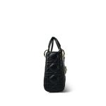 Mini Lady Dior Bag Black Lambskin Cannage - Image 9